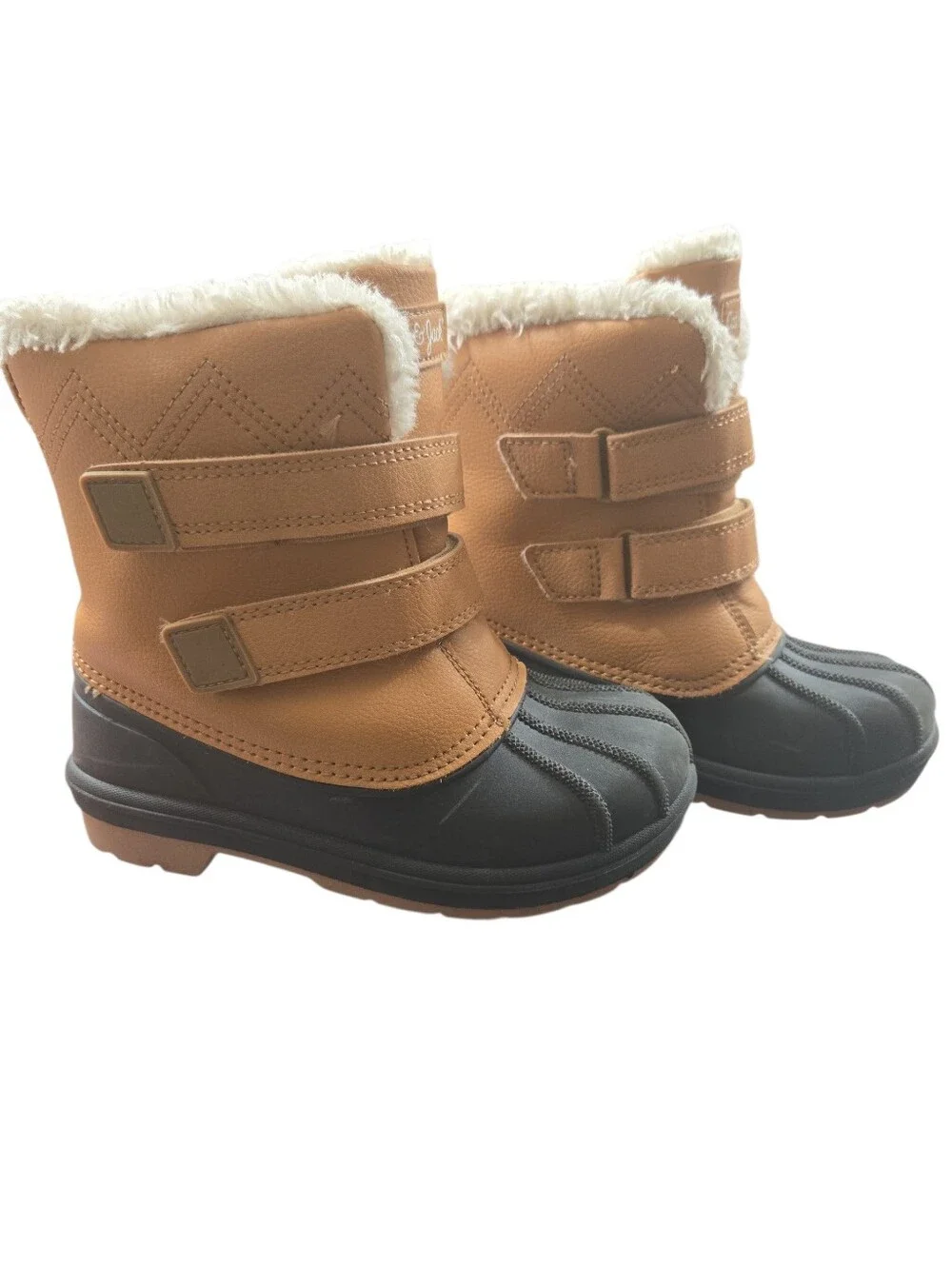 Kids Size 12 Brown Fur-Lined Boots